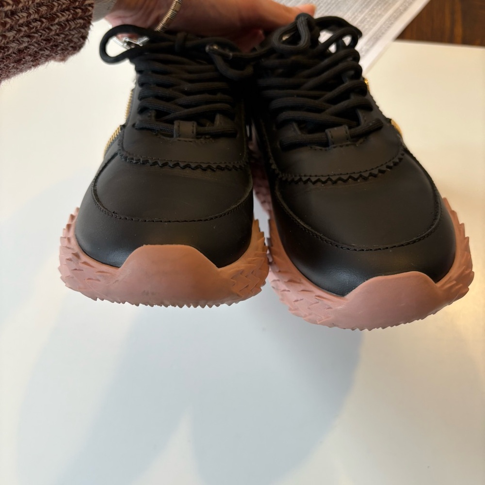 Giuseppe Zanotti ||‎ Urchin Sneaker Zipper Detail Black Pink 36 - Picture 5 of 11